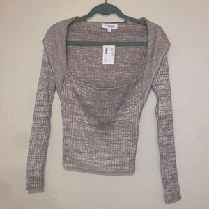 Intermix Knit Sweater Top